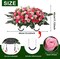 Large Artificial Cemetery Flower Saddle – Silk Rose & Daisy Arrangement for Grave and Headstone (Pink)